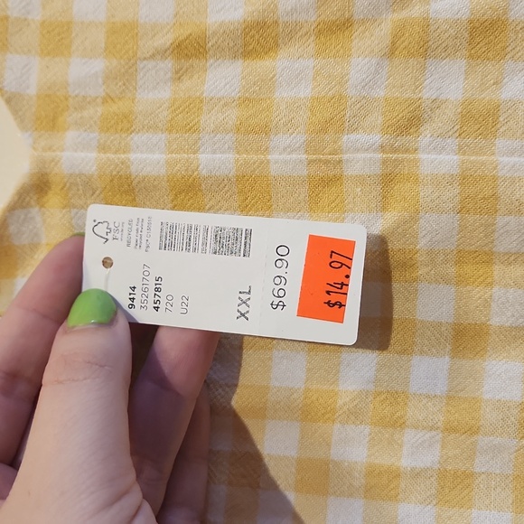 Plaid Yellow Sundress - Picture 4 of 4